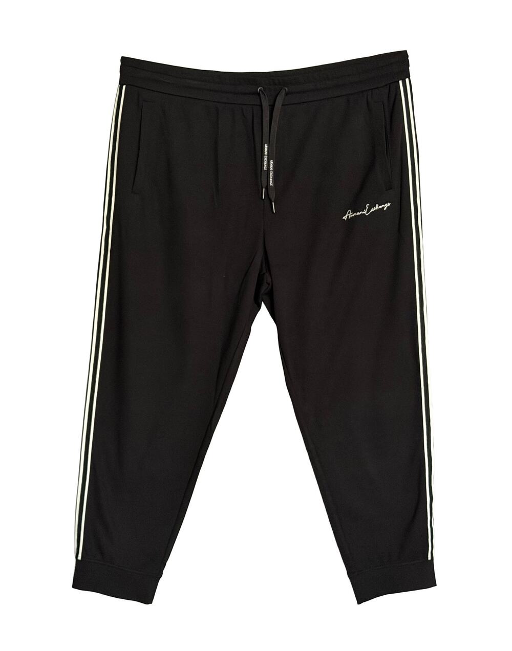 A|X Armani Exchange Joggers Men's XXL Logo Stretch Drawstring Black NWT